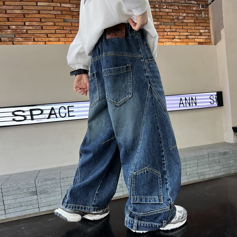 ストレートデニム ゆったりシルエット デニムパンツ