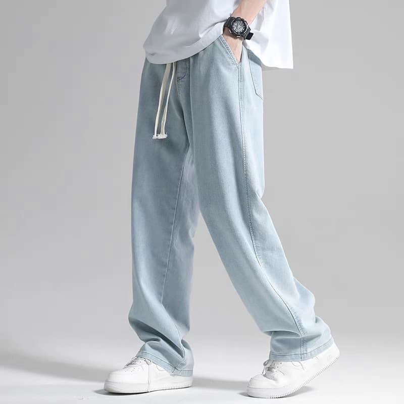 ゆったりシルエット ストレートデニム