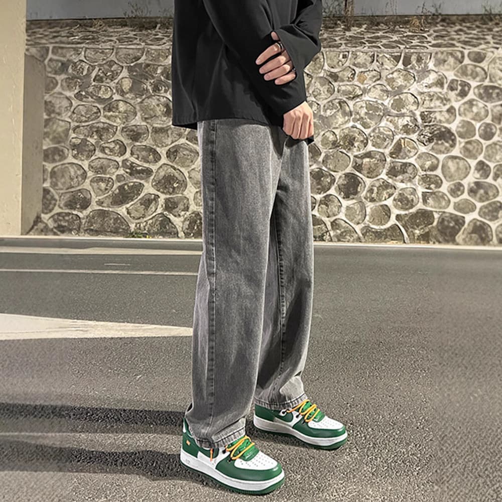 上質綿使用 リラックスストレートデニム