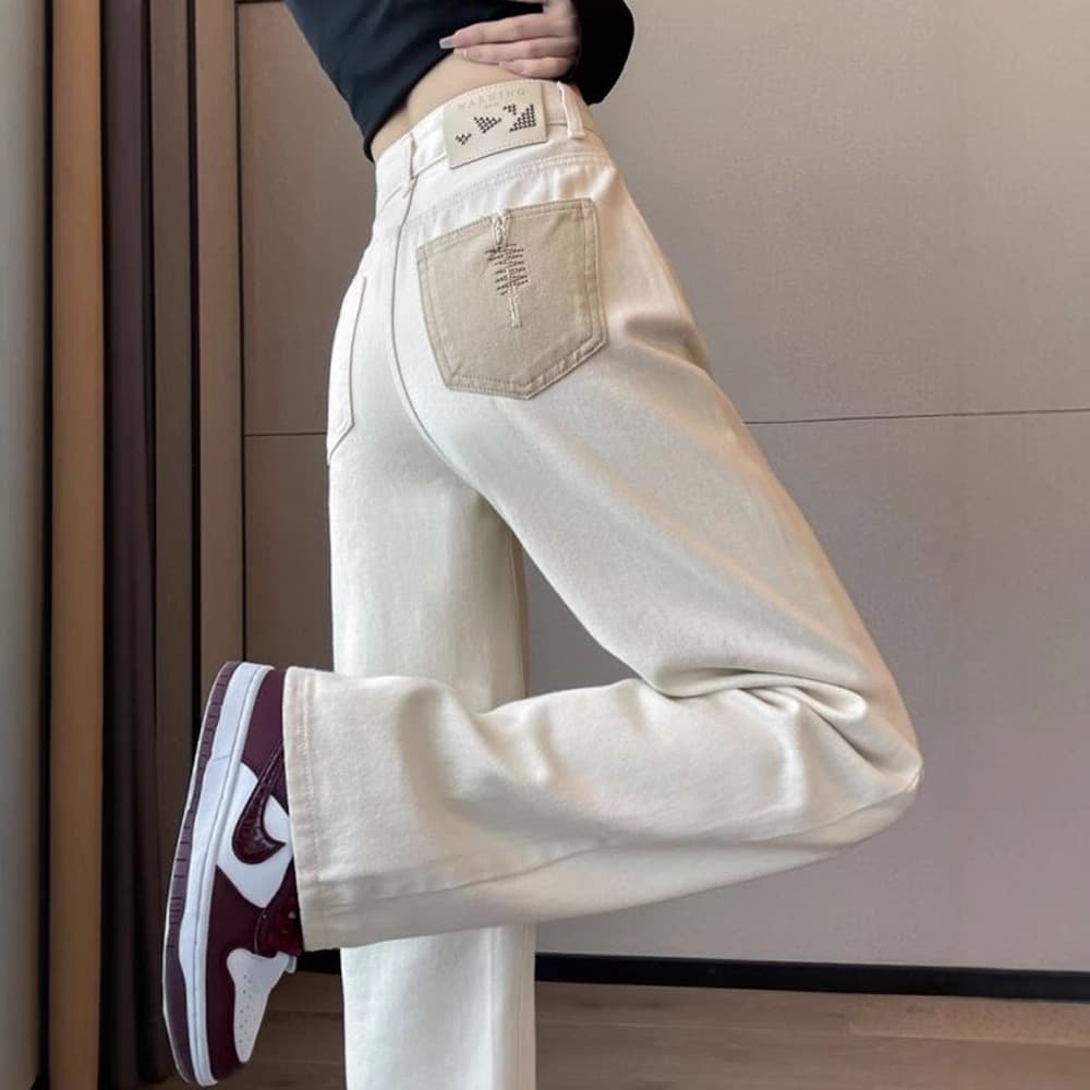 ルーズワイドストレートデニム