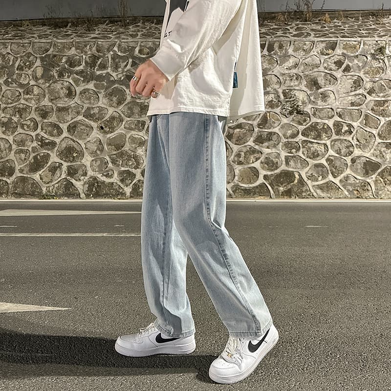 上質綿使用 リラックスストレートデニム