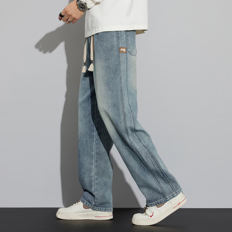 ストレートデニム ゆったりシルエット デニムパンツ