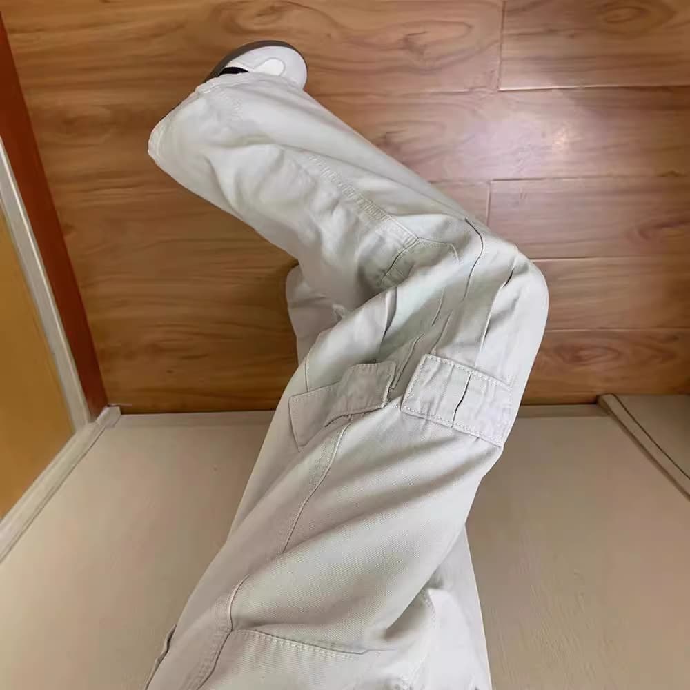 ストレートデニム ゆったりカーゴワイドデニム