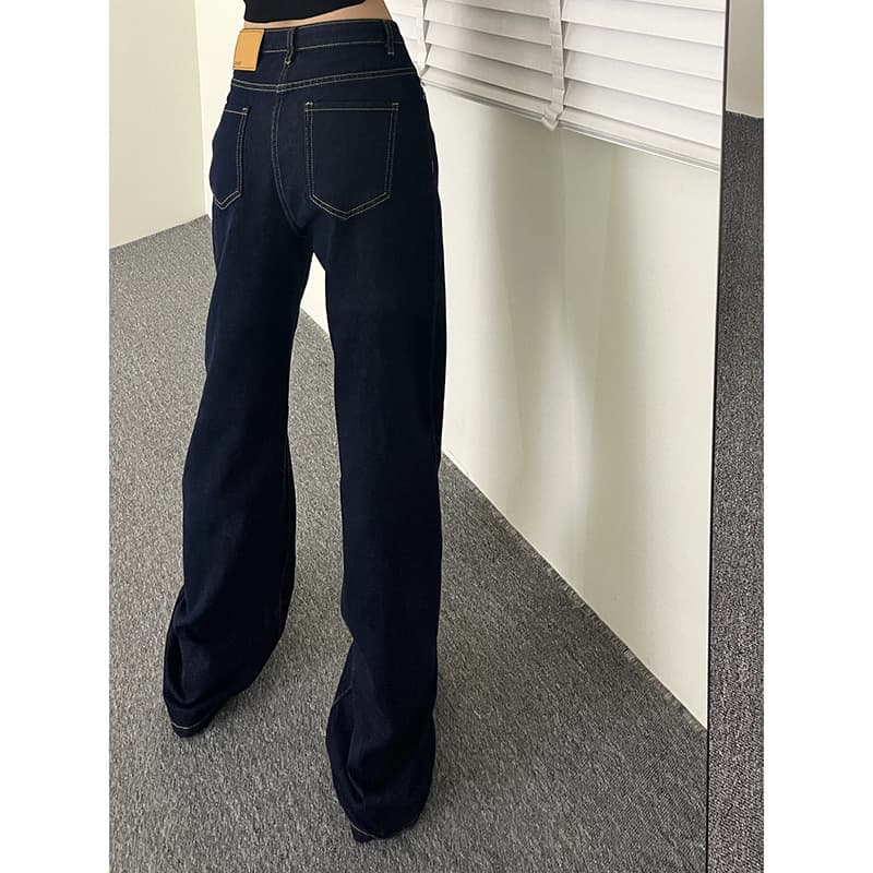 ゆるだぼシルエット ストレートデニム