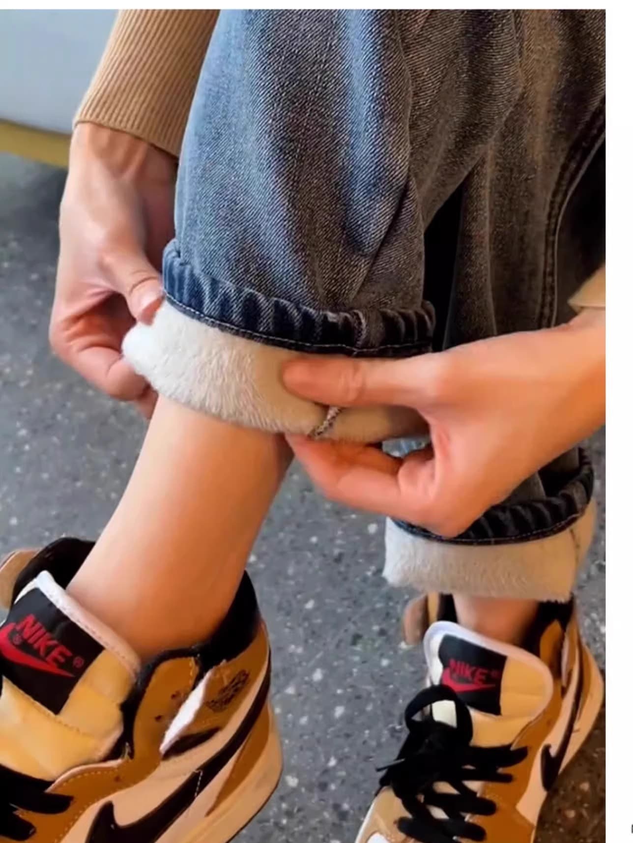 ストレートデニム ゆったりワイド デニムパンツ