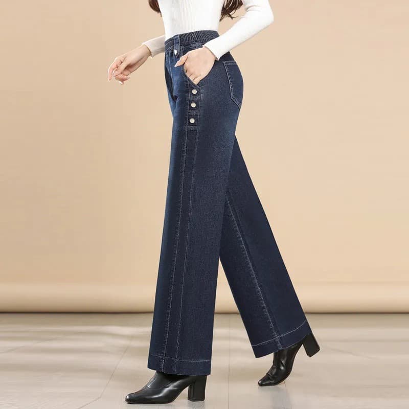 ゆったりシルエット ストレートデニム