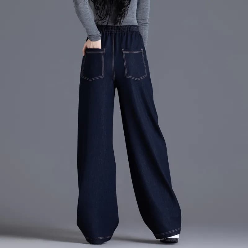 ストレートデニム ゆったりデニムワイドパンツ
