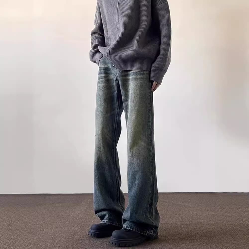 なめらかシルエット ストレートデニム