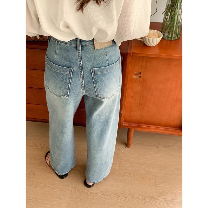 ゆったりシルエット リラックスストレートデニム