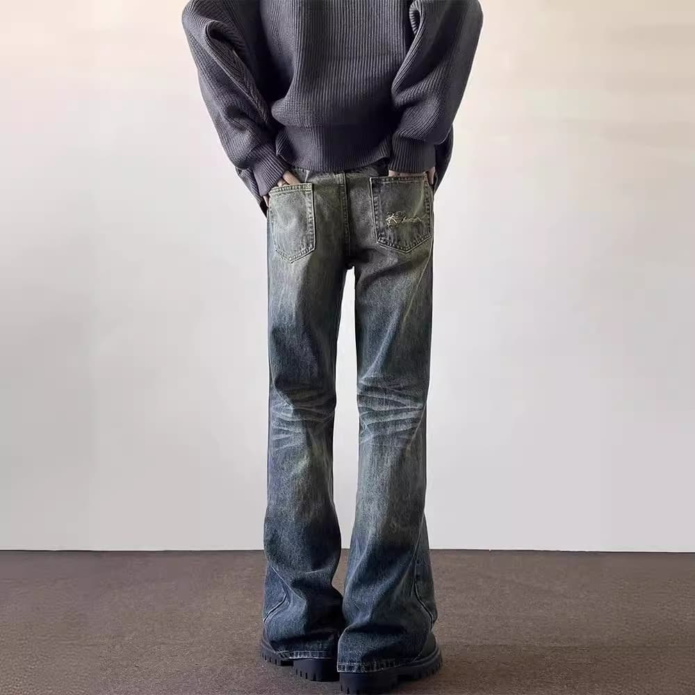 なめらかシルエット ストレートデニム
